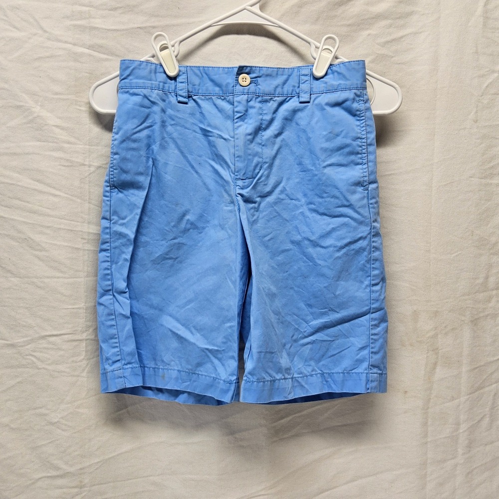 Vineyard Vines Chino Shorts Boys 10 Blue Cotton Twill‎ Adjustable Waist 3H0167